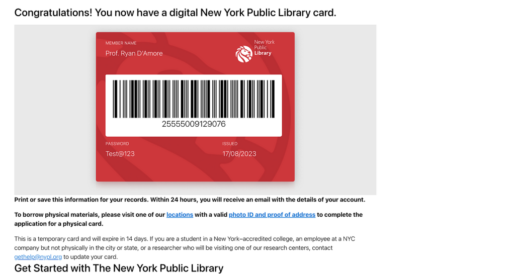 digital library card new york - TIL] How To Get LinkedIn Learning For Free!  by ganeshrajugalla